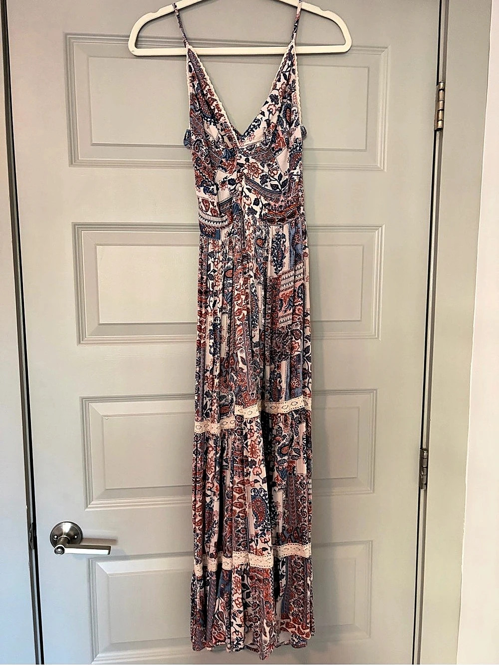 Maxi Dress Pink & Blue